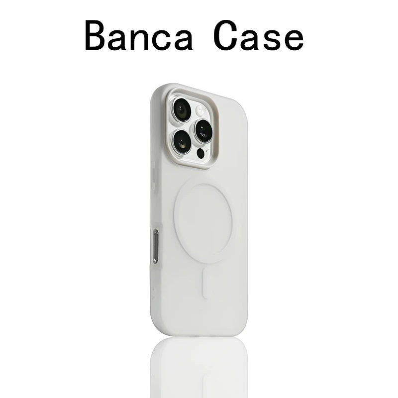 欧克里里高级肤感磁吸壳适用苹果16/17promax手机壳15/14二合一13