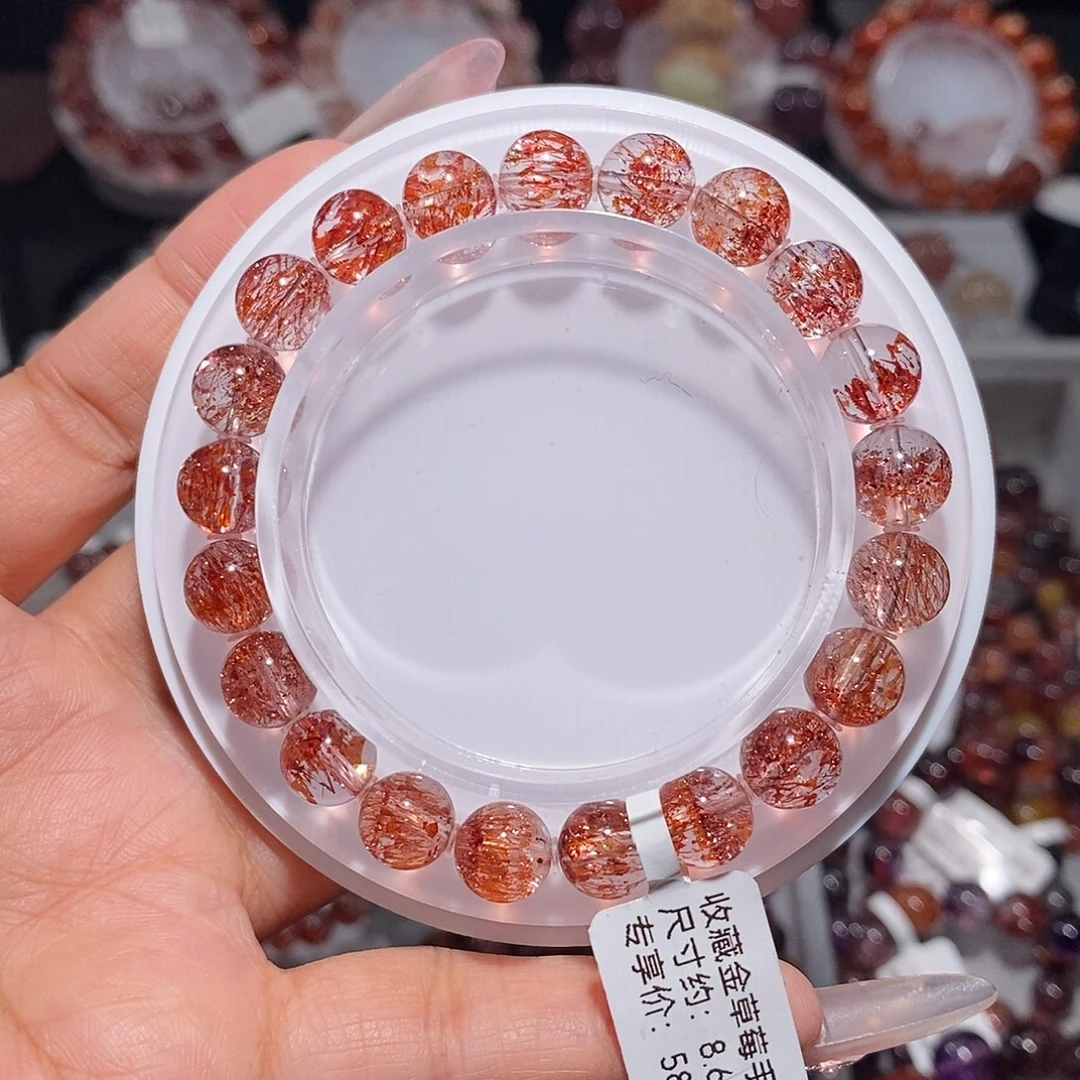 手串未镶嵌水晶金草莓