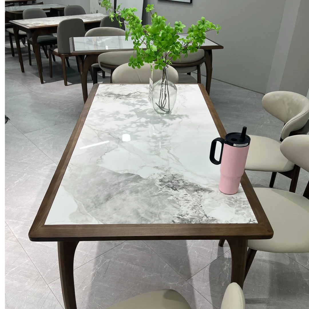 长方形内嵌岩板餐桌/补差价/补运费/差多少补多少