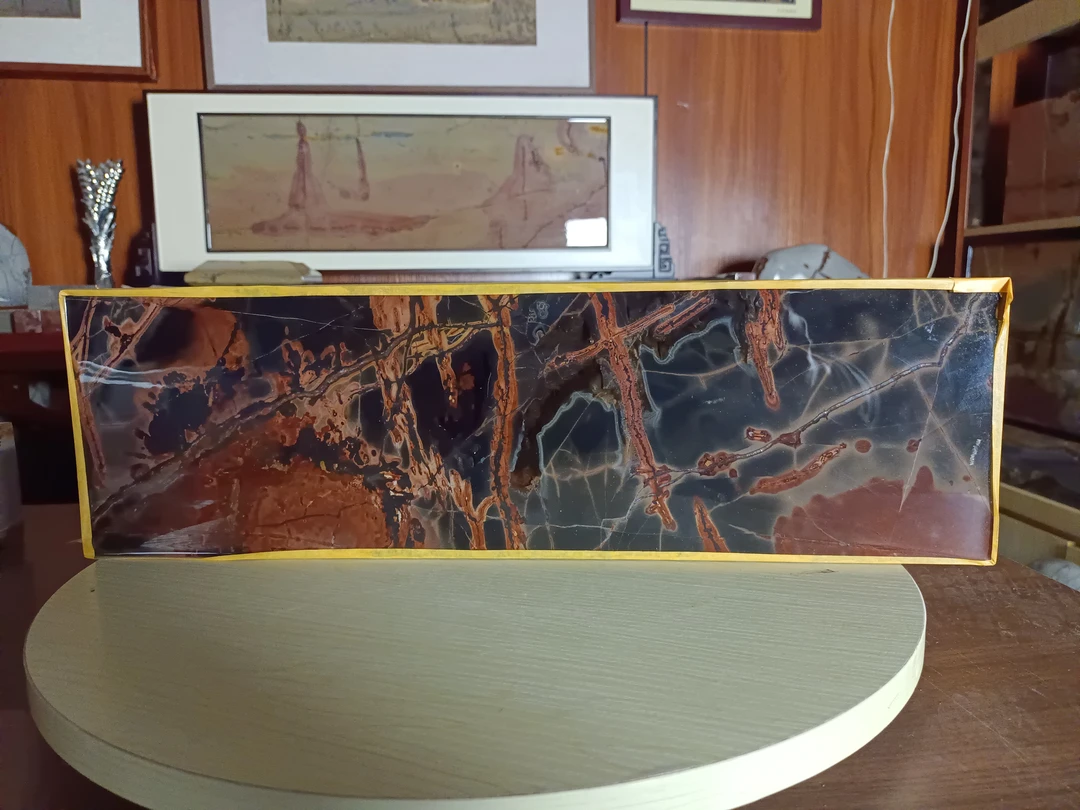 广西天然国画石屏风摆件黑珍珠裸板