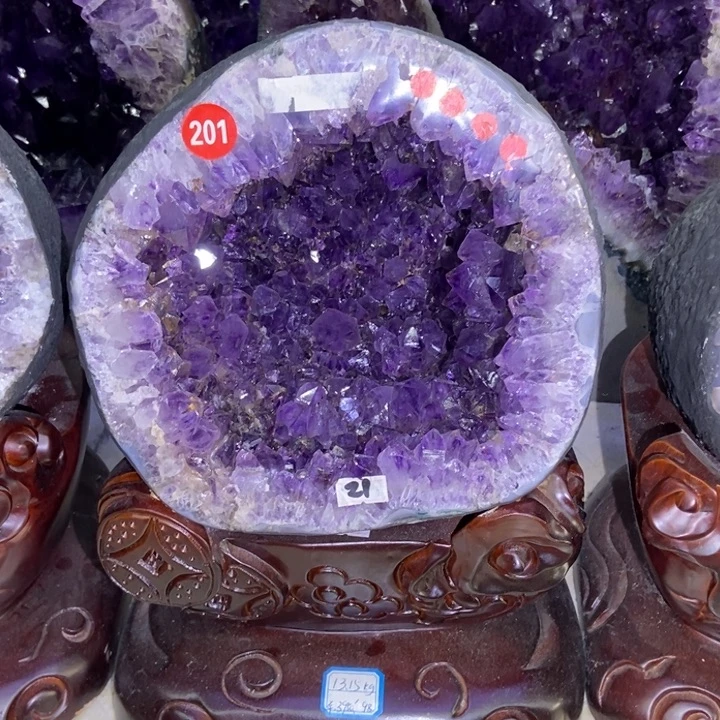 大型摆件（非配饰）紫晶未镶嵌小潘