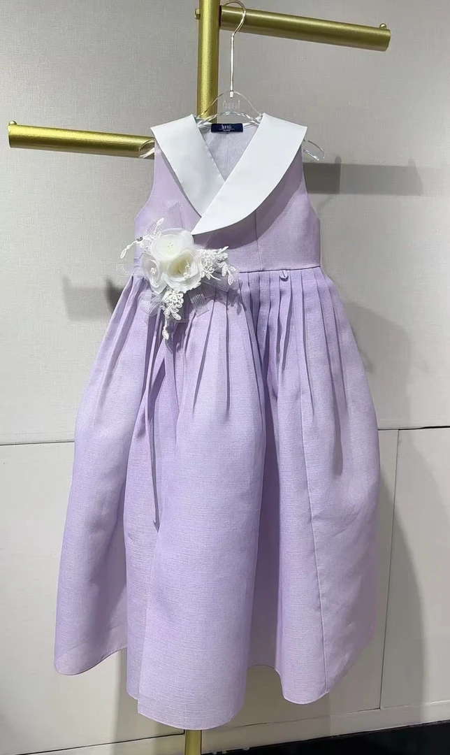 【哈拿韩服】女童时尚改良连衣裙•日常可穿可定制洋气
