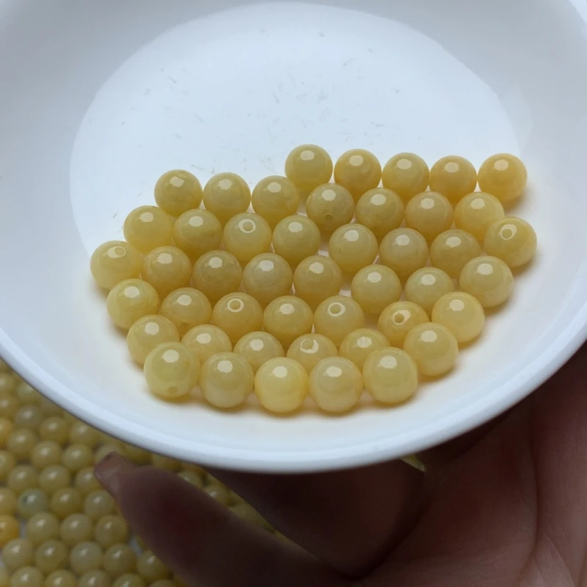 【闪购商品】未镶嵌手链翡翠卡7.2冰黄13颗 手链拍2单