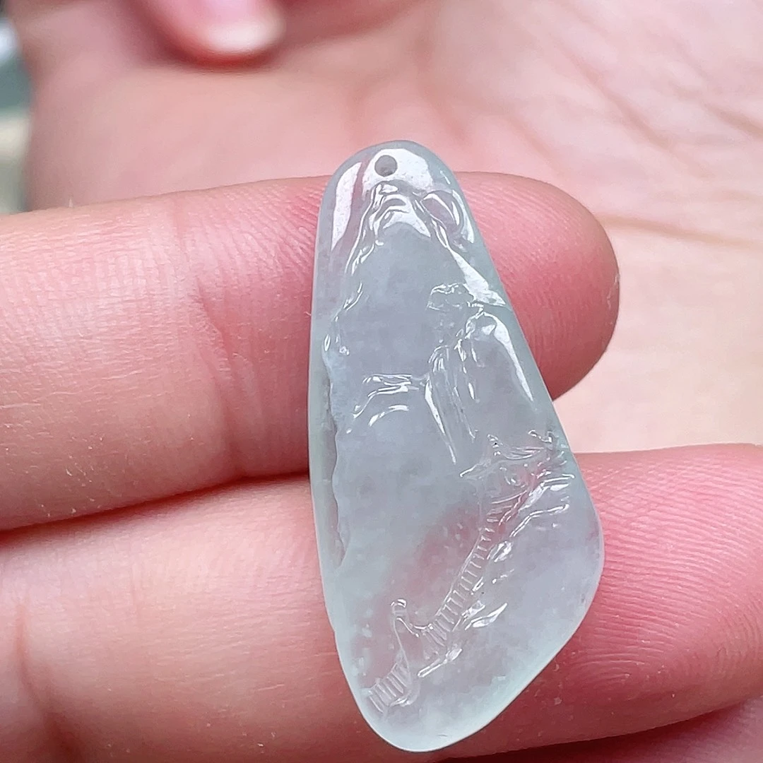 颈饰未镶嵌翡翠山水牌