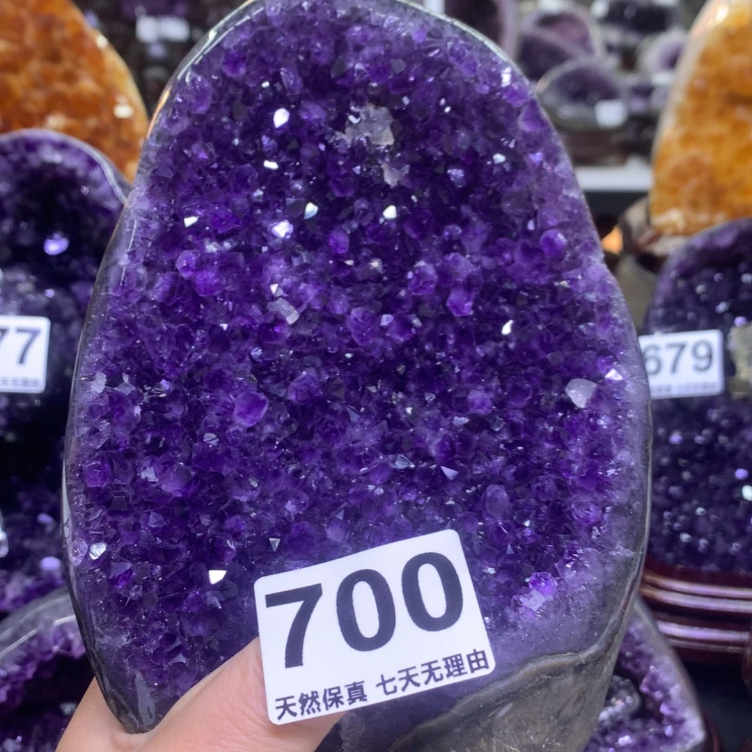 福***美摆件未镶嵌紫晶水晶