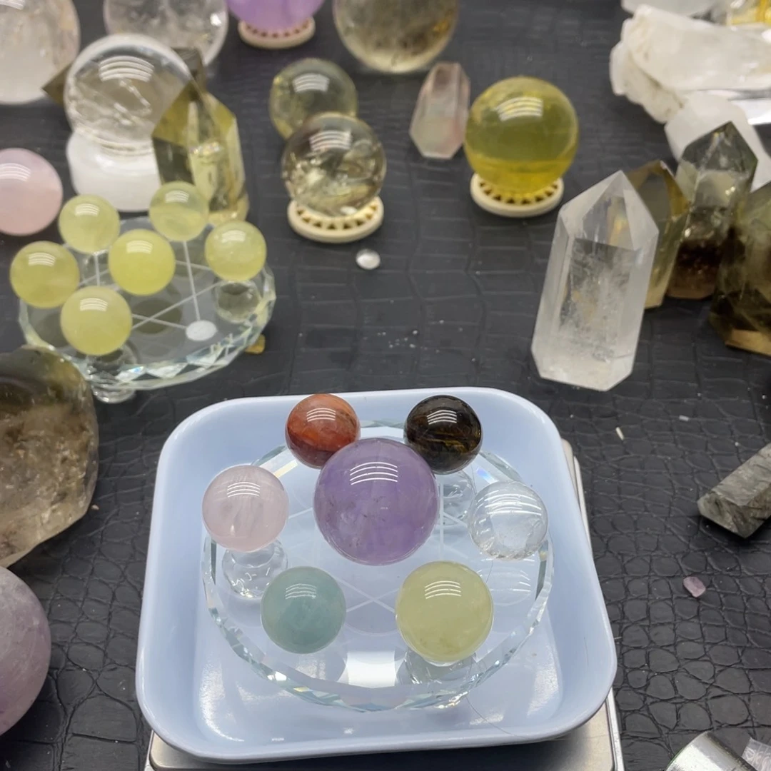 水晶43未镶嵌鸽*°七星盘