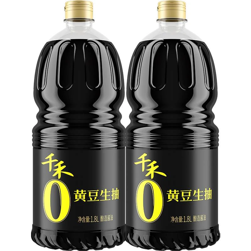 千禾零酱油黄豆生抽大凉拌炒菜粮食酿造家用调味品