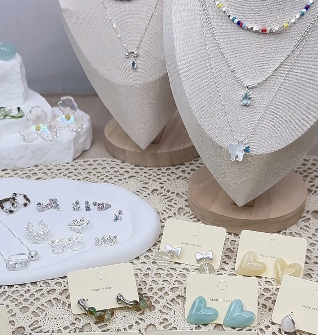 铜合金耳饰 韩系铜合金耳饰项链（孤品自选非质量问题no退no换）