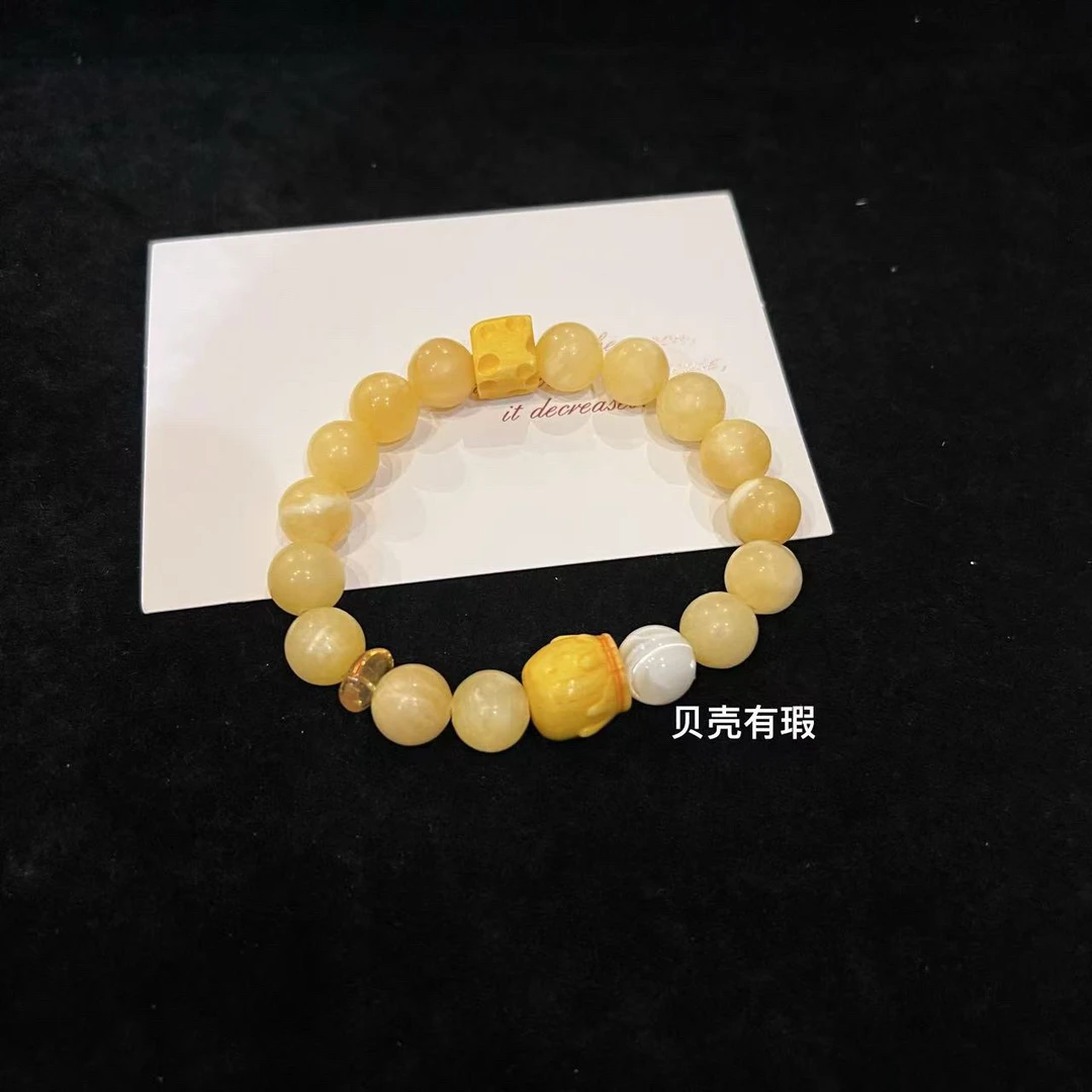 F383 10mm方解石设计款手串 多样性发一