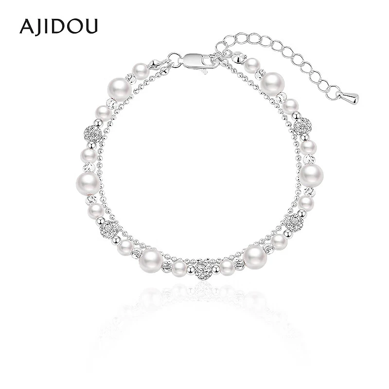 非金属仿水晶手链 AJIDOU阿吉豆手饰女款时尚手链手串