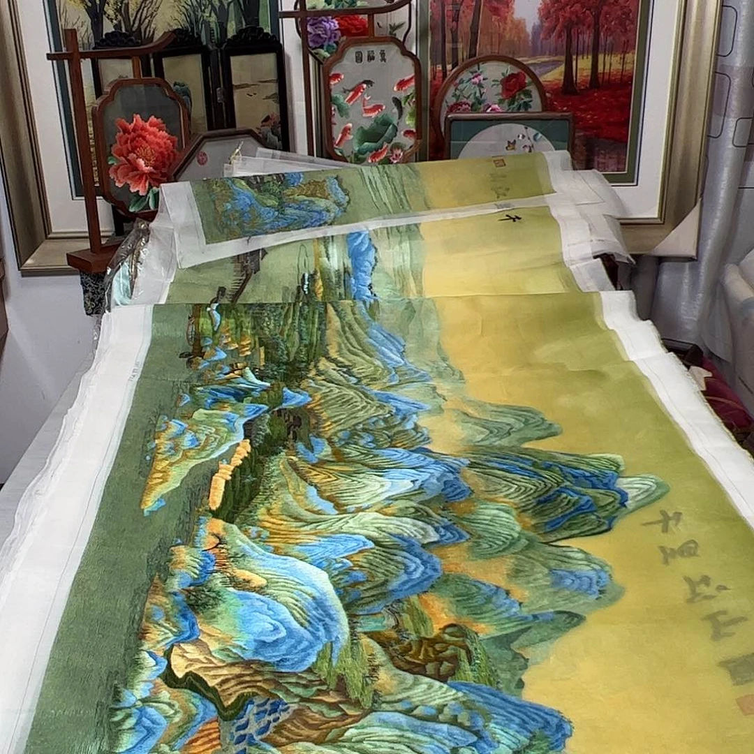 刺绣纯手工刺绣画