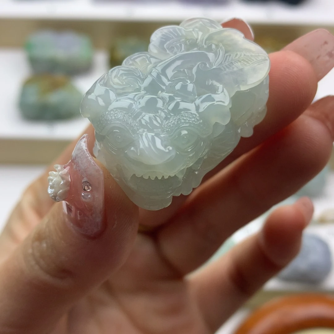 翡翠吊坠(不含链)未镶嵌天然缅甸翡翠A货貔貅