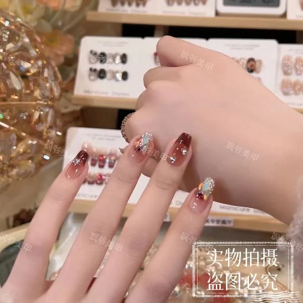 新年派对-SAYE飒爷手工美甲-可重复佩戴-掉钻包补-送工具包