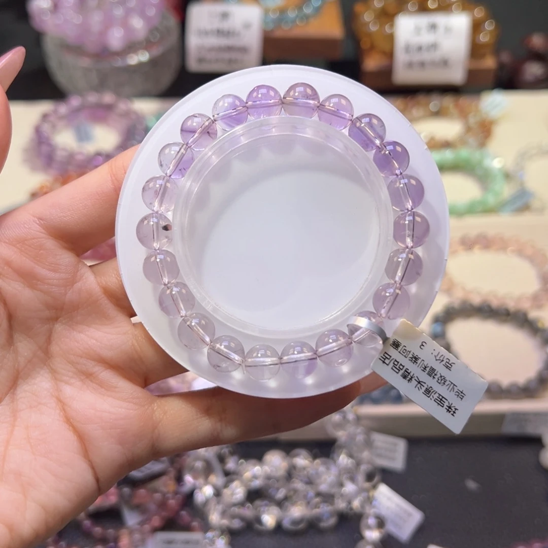 水晶手串未镶嵌8m福利渐变紫水晶