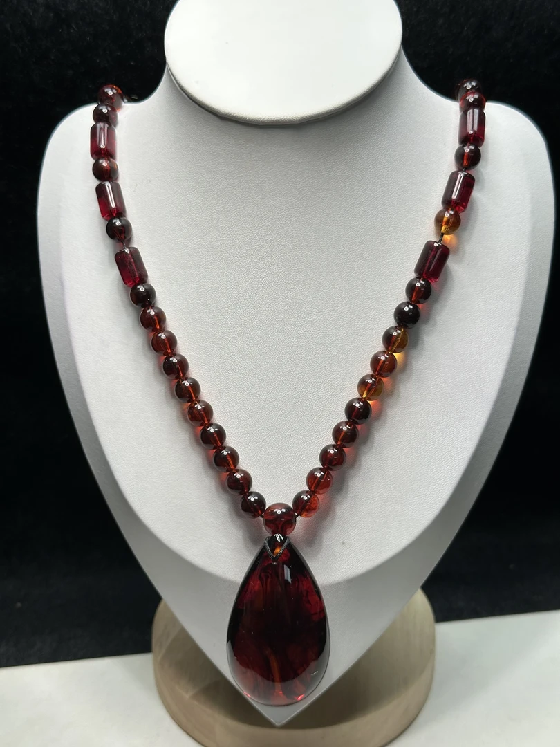 血丝魄108水滴吊坠时尚百搭女款482JS68012