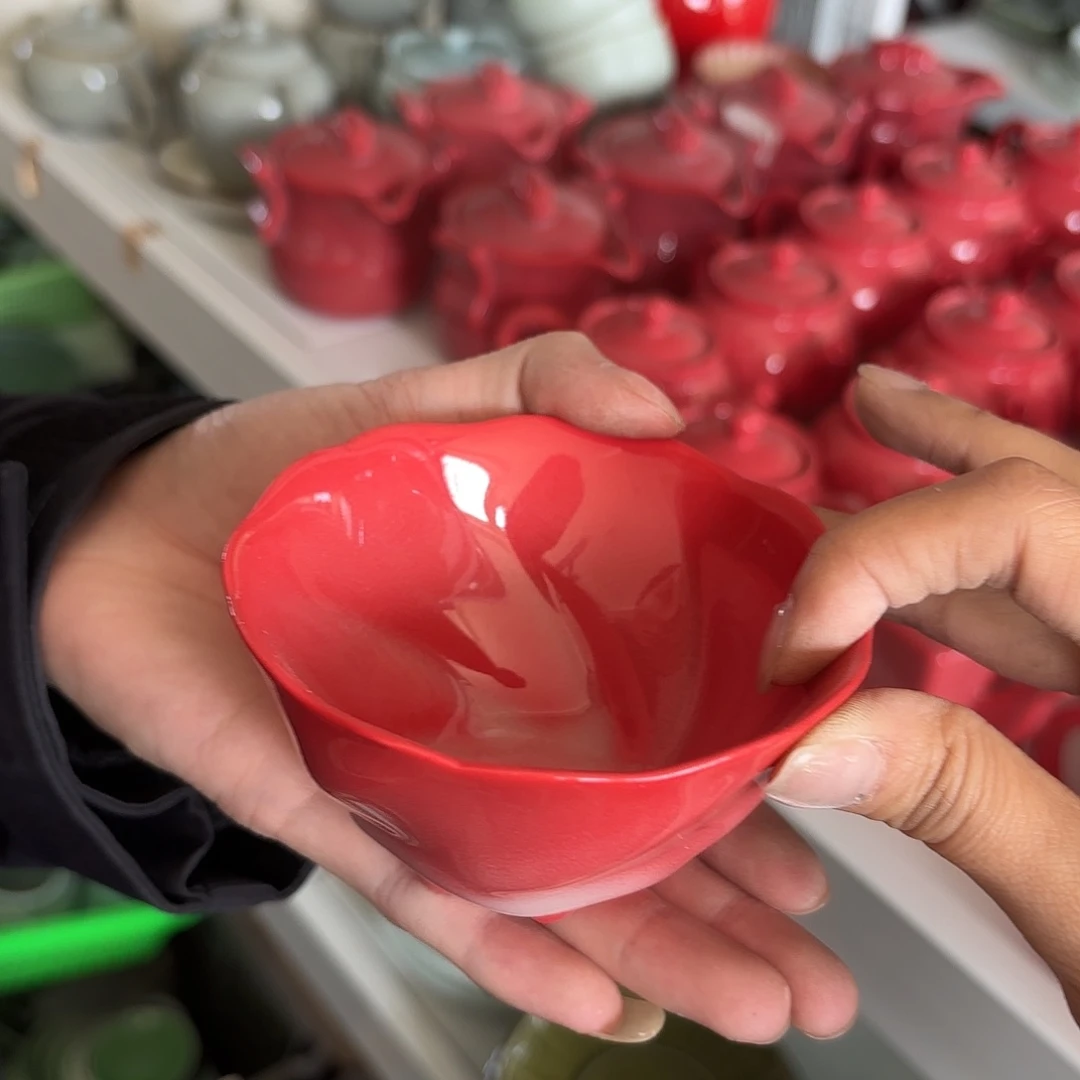 龙泉云间青瓷小米茶器