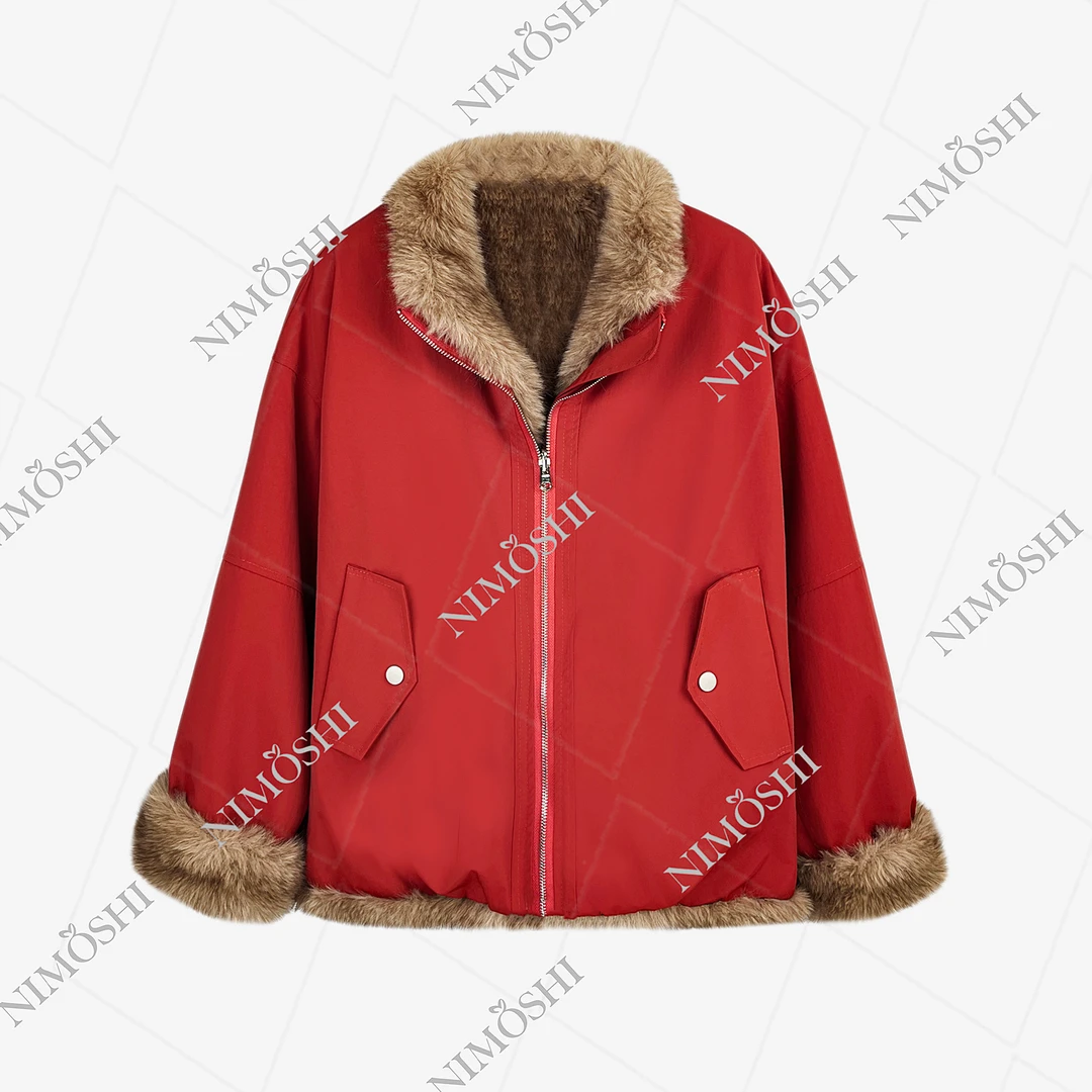 【夏夏专属】2025秋冬新款韩版立领设计感派克服女百搭外套Z0007