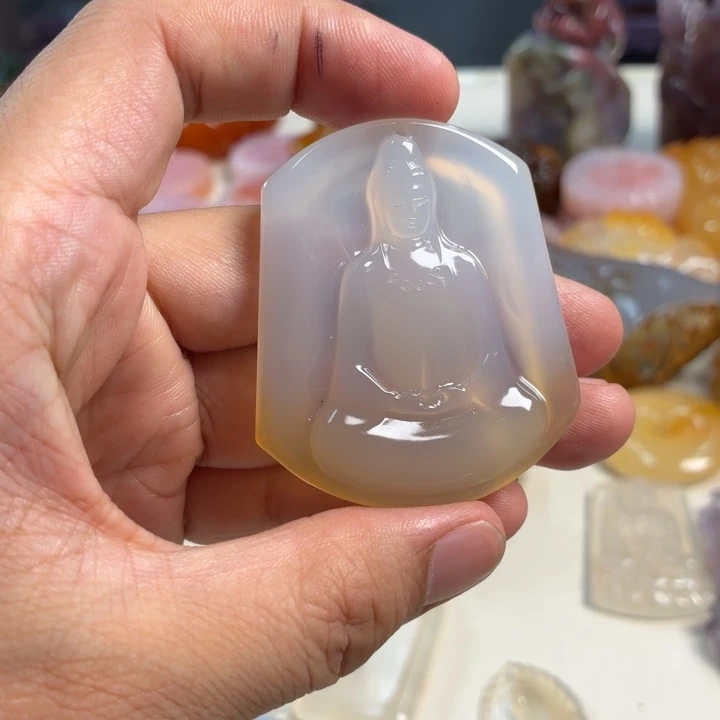 玛瑙/玉髓未镶嵌吊坠(不含链)