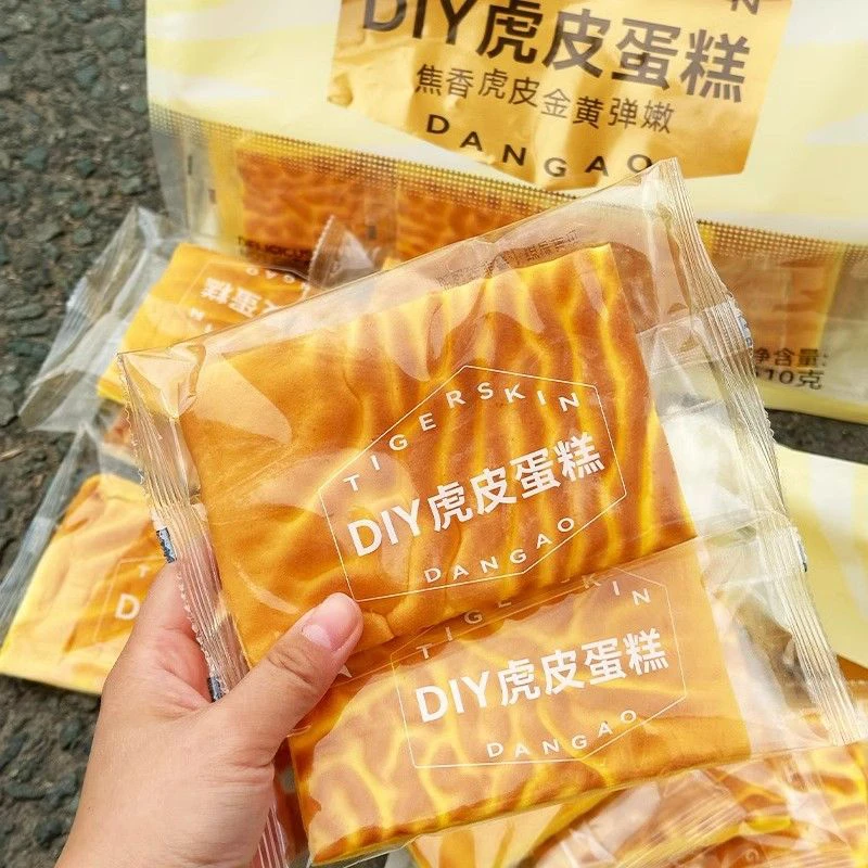 焦香虎皮金黄弹嫩蛋糕独立包装410g