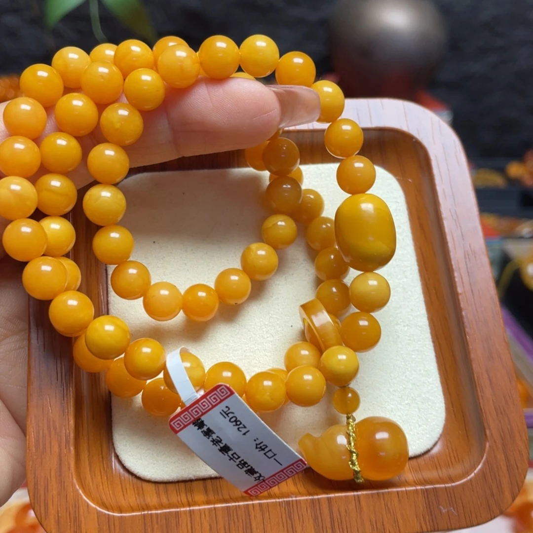蜜蜡未镶嵌手链手串