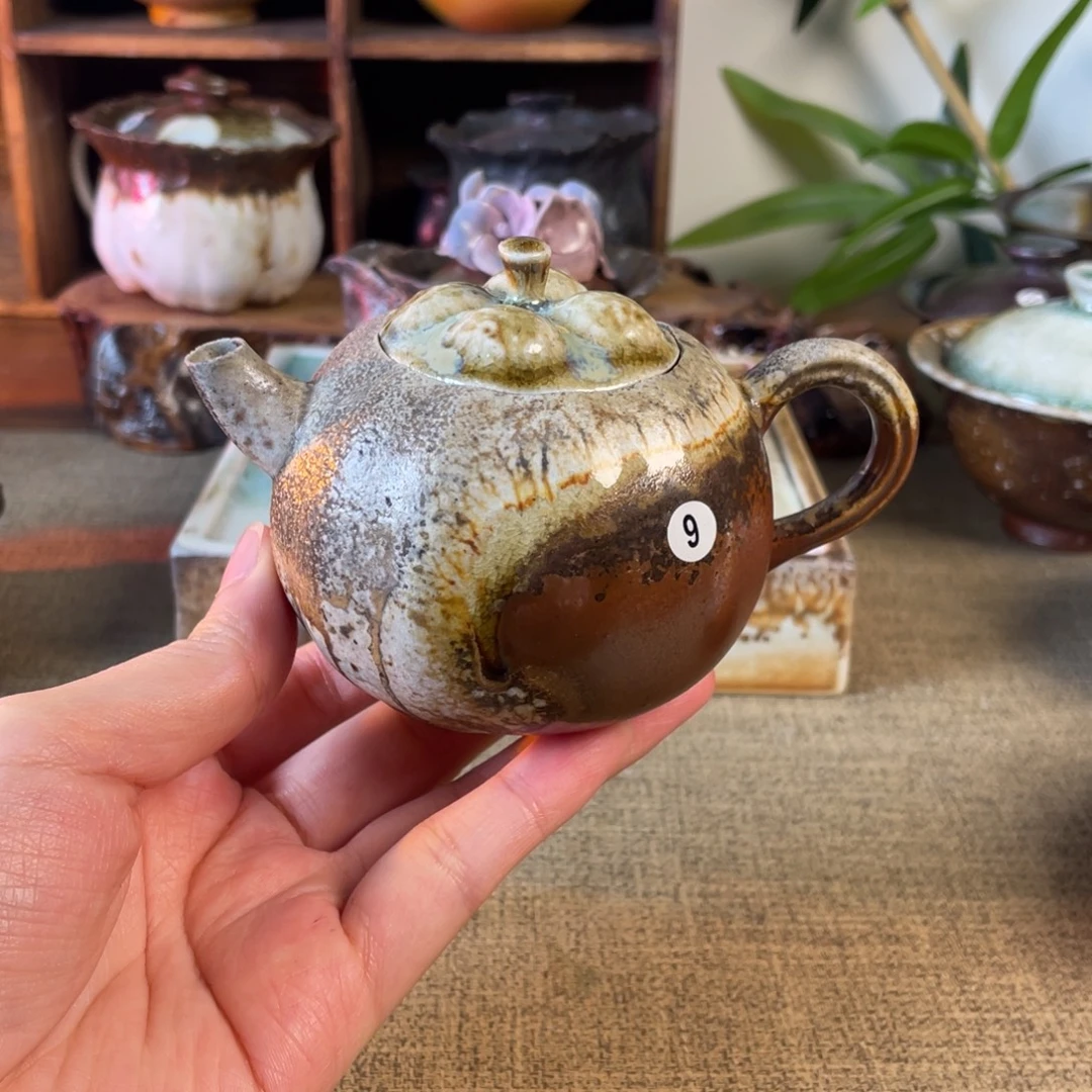 柴烧。 山竹壶。9号