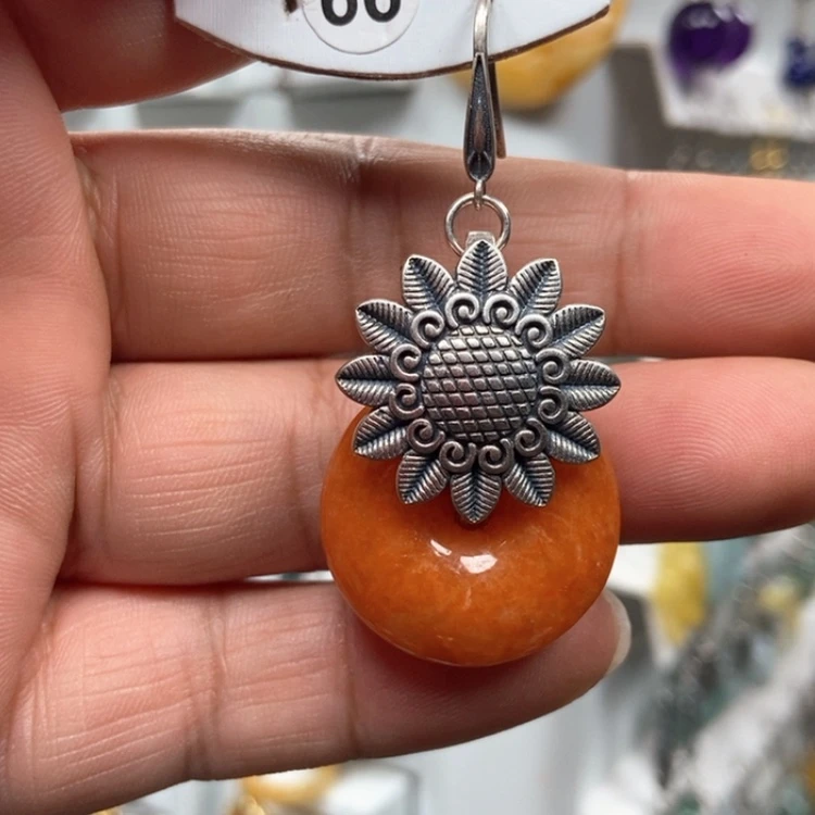 【闪购商品】翡翠耳饰银S925镶嵌海**漫优化耳饰