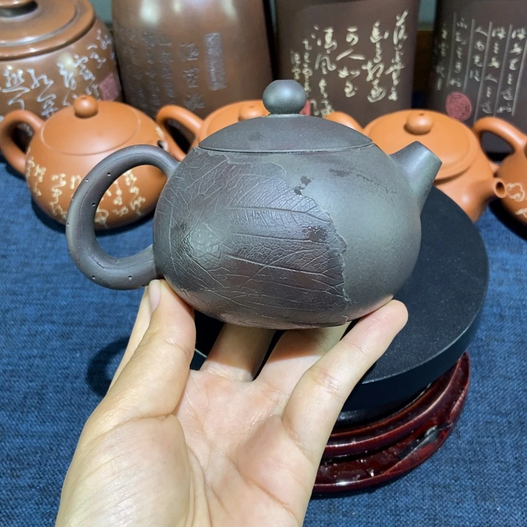 8建水紫陶手工西施壶200c