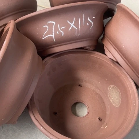 紫砂花盆100-6。           27.5-11.5