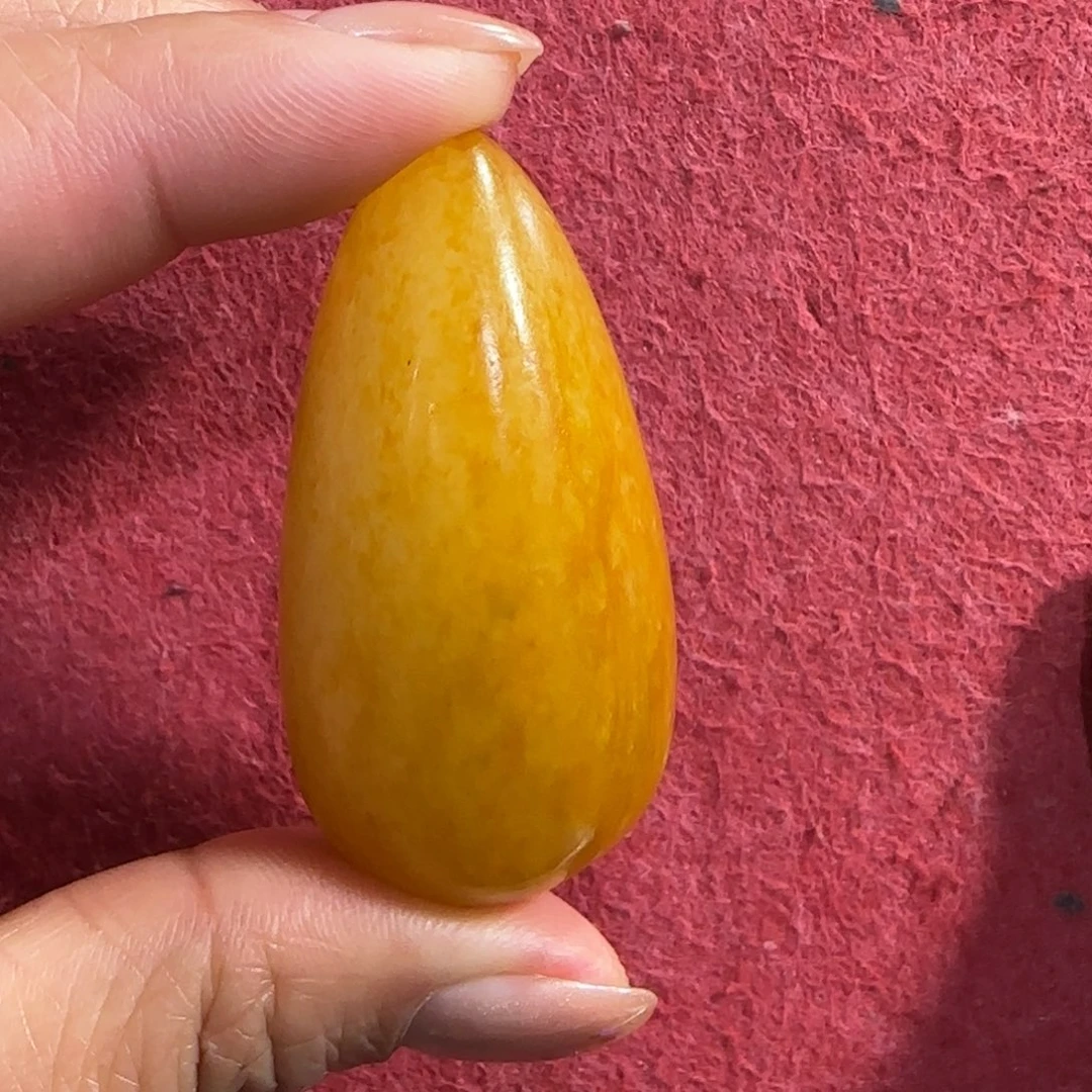 和田玉未镶嵌挂件老*杨