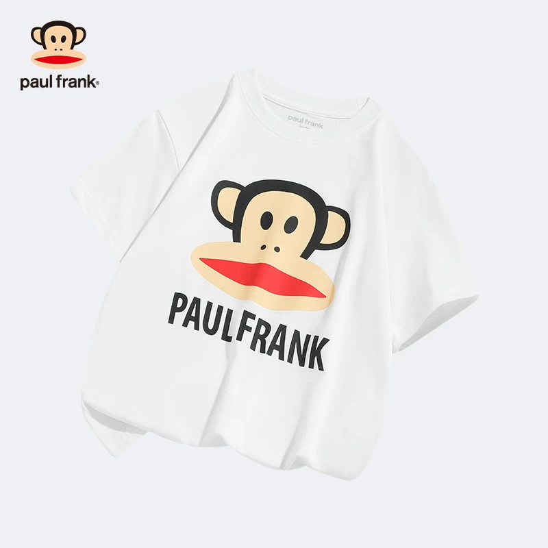 大嘴猴童装纯棉短袖T恤时尚百搭男女童学生夏季透气上装31425F