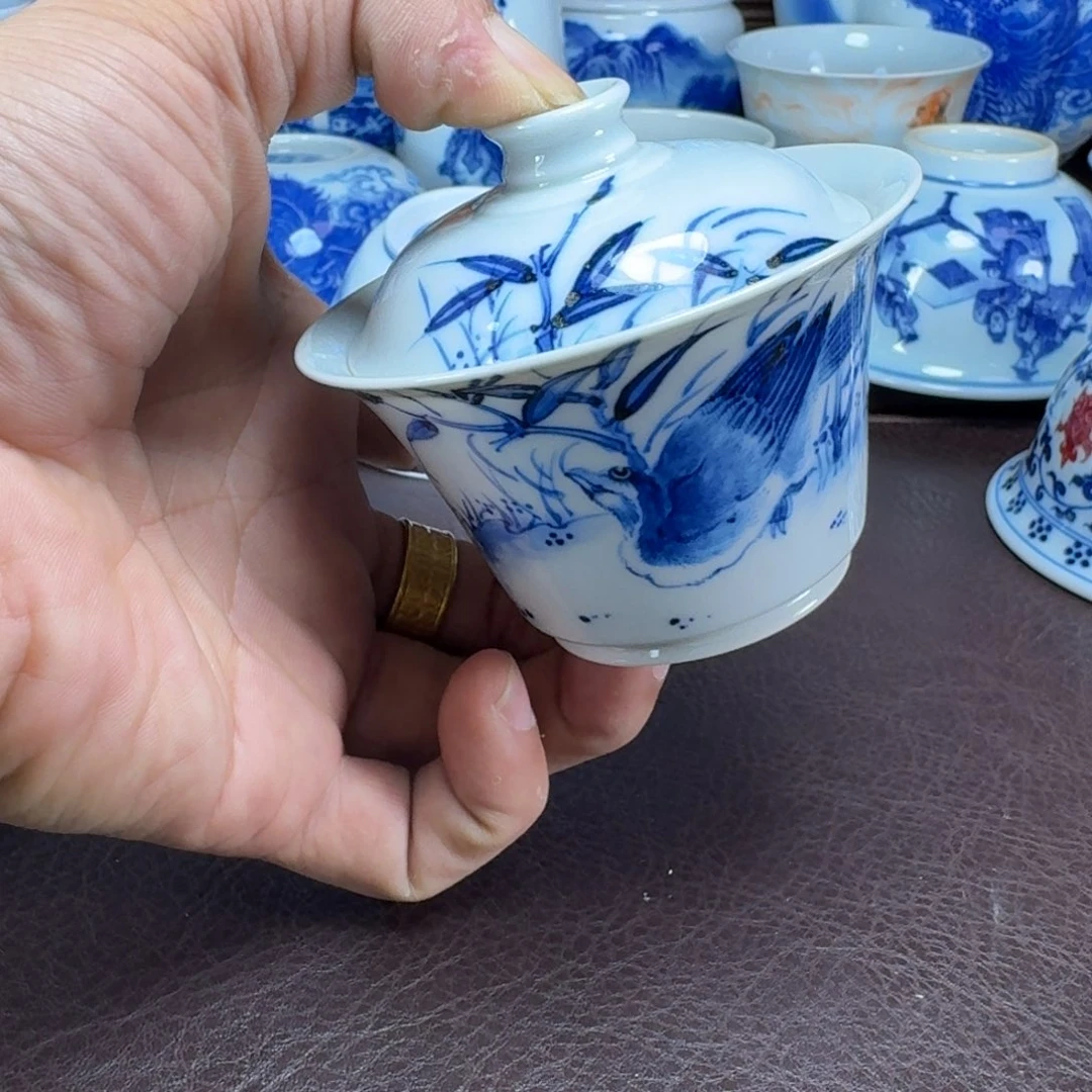 瓷片当代景德镇陶瓷手绘茶具