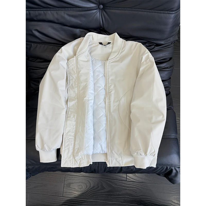 美式短款ma1飞行夹克棉服男款秋冬季加厚夹棉cleanfit外套棒球服