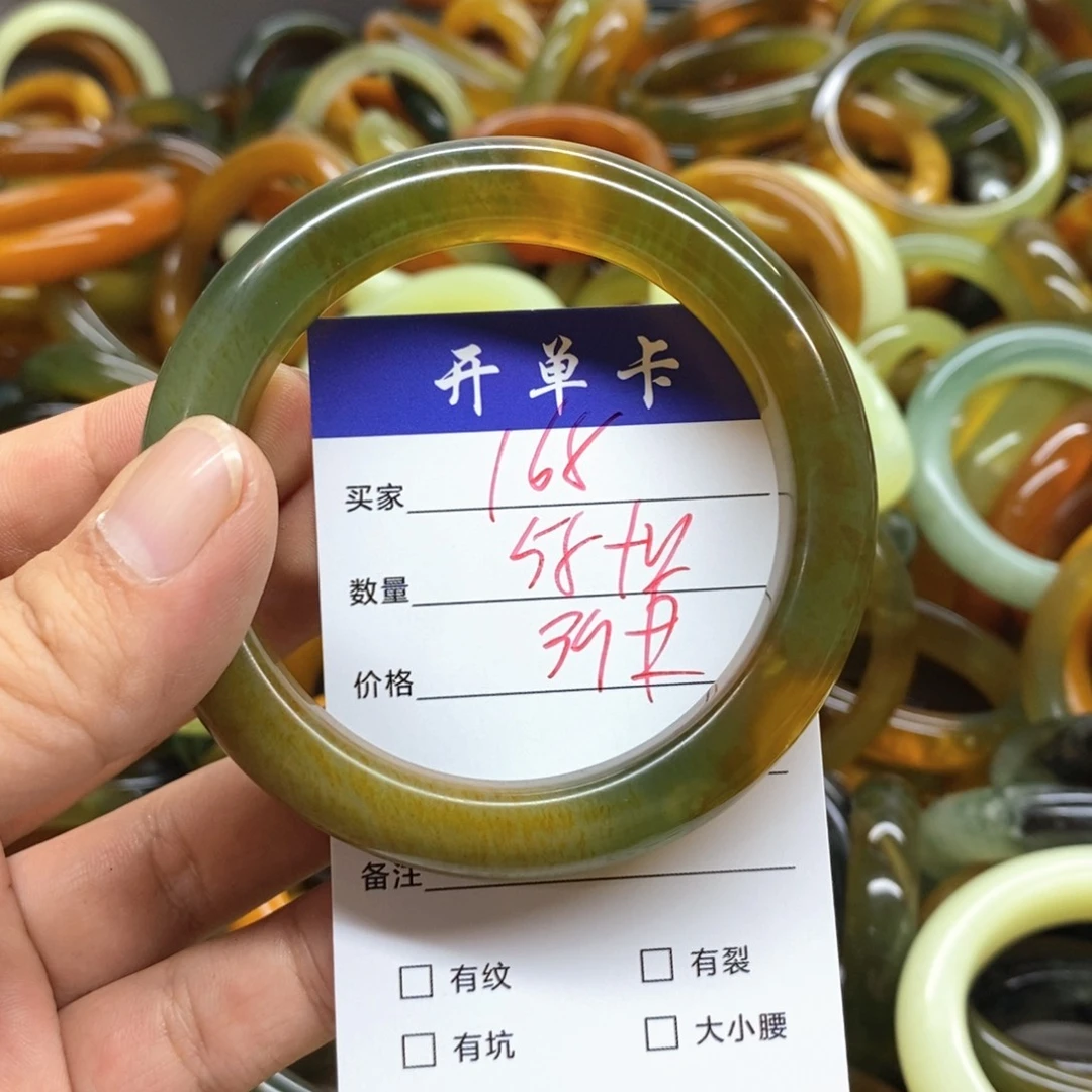 未镶嵌蛇纹石玉手镯