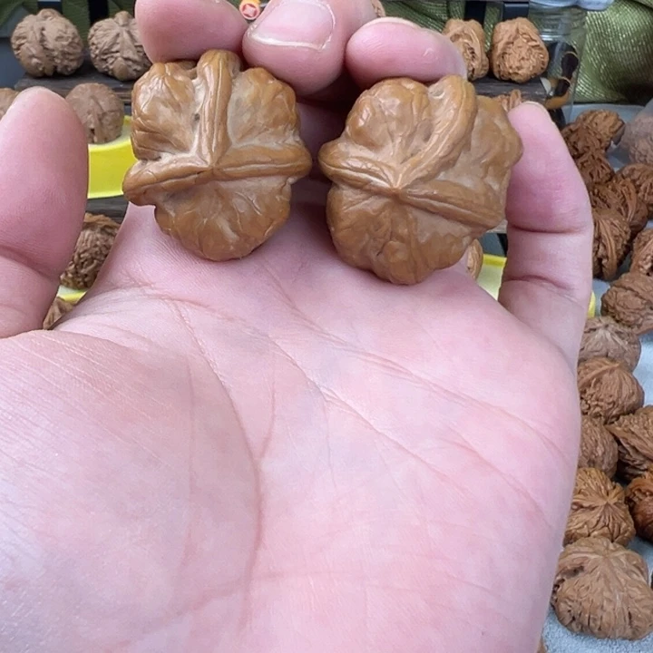 文玩核桃吊坠33全品无修古蝉三棱粗棱子