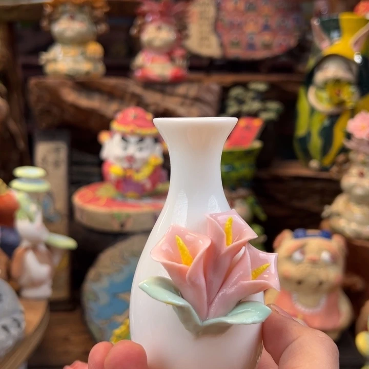 陶摆件小镇青花每日有新品