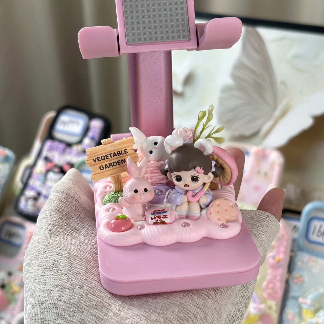 DIY奶油胶萌粒手机支架