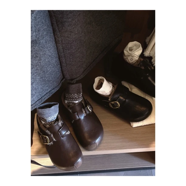 【双12活动款】周末自留款冬款内增高休闲复古勃肯休闲女鞋勃肯鞋垫