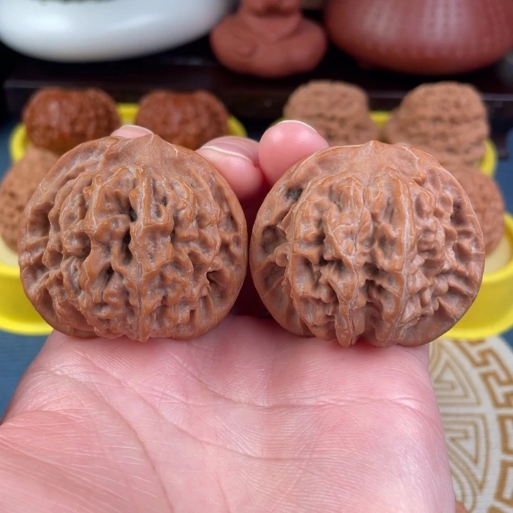 吊坠文玩核桃红珊瑚46