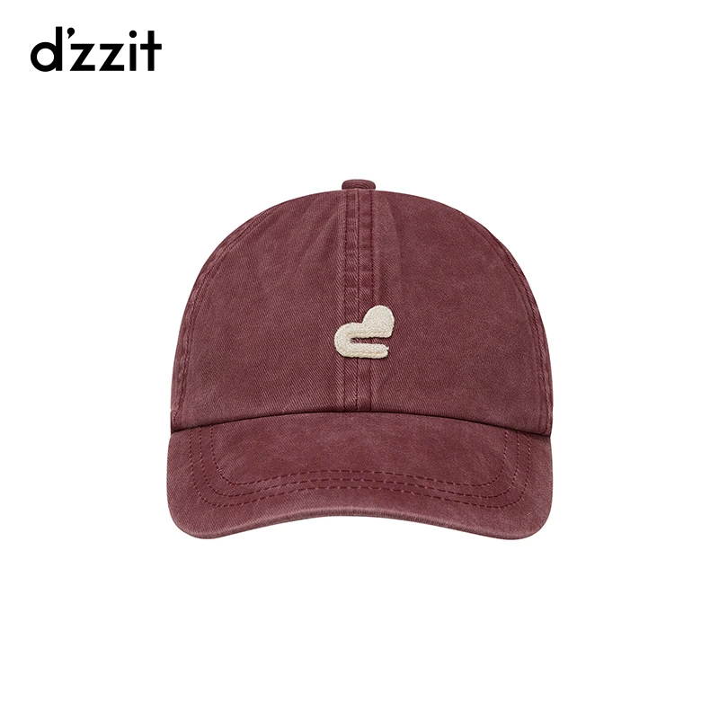dzzit地素做旧帆布帽爱心logo串珠纯棉帽子3J1Z5018N