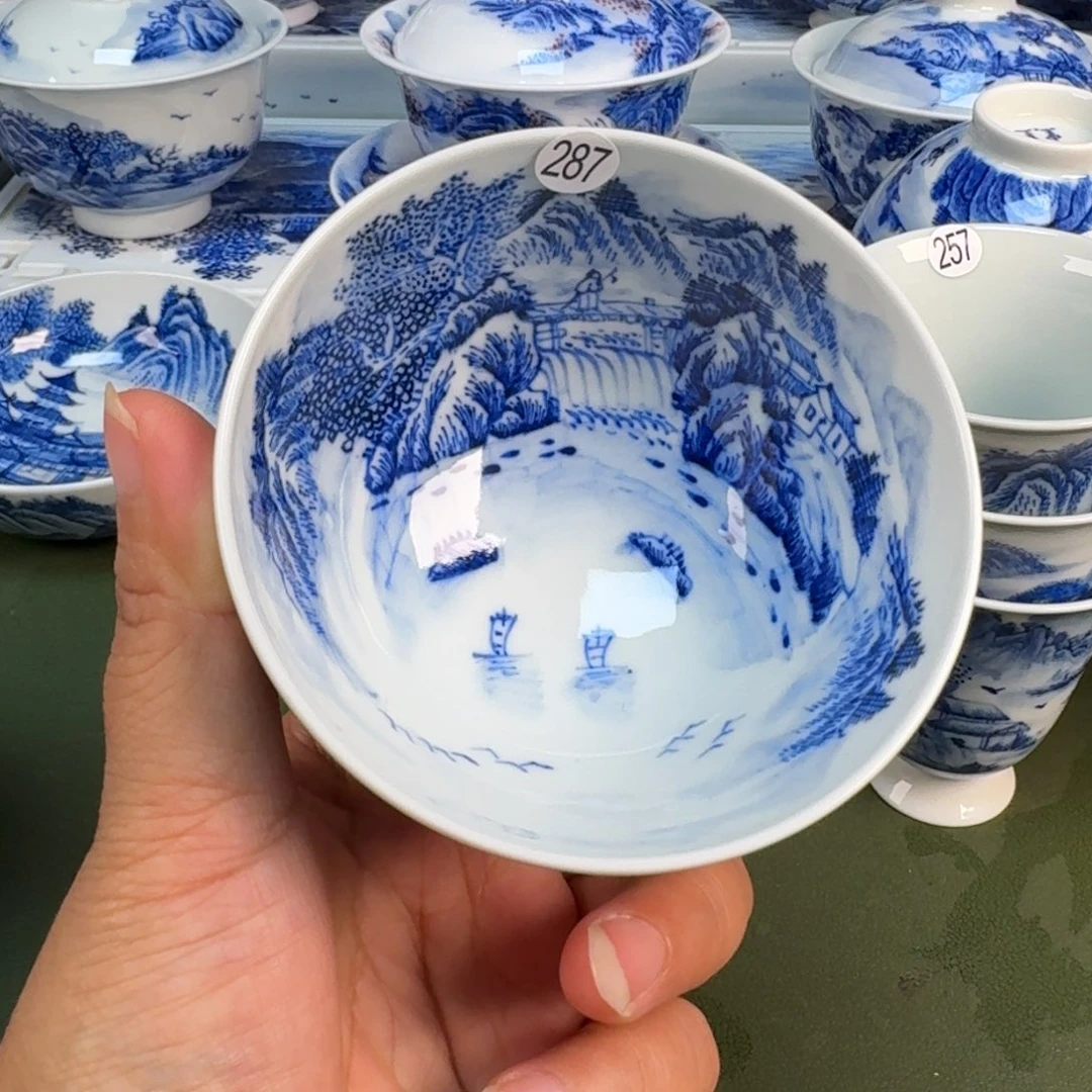 景德镇纯手绘茶具圆圆287