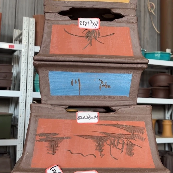 紫砂花盆100-5。