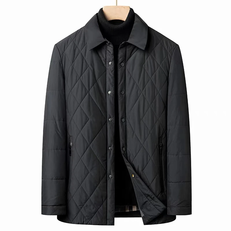 【北部庄园】男士商务行政休闲翻领百搭高端薄款棉夹克外套/219911