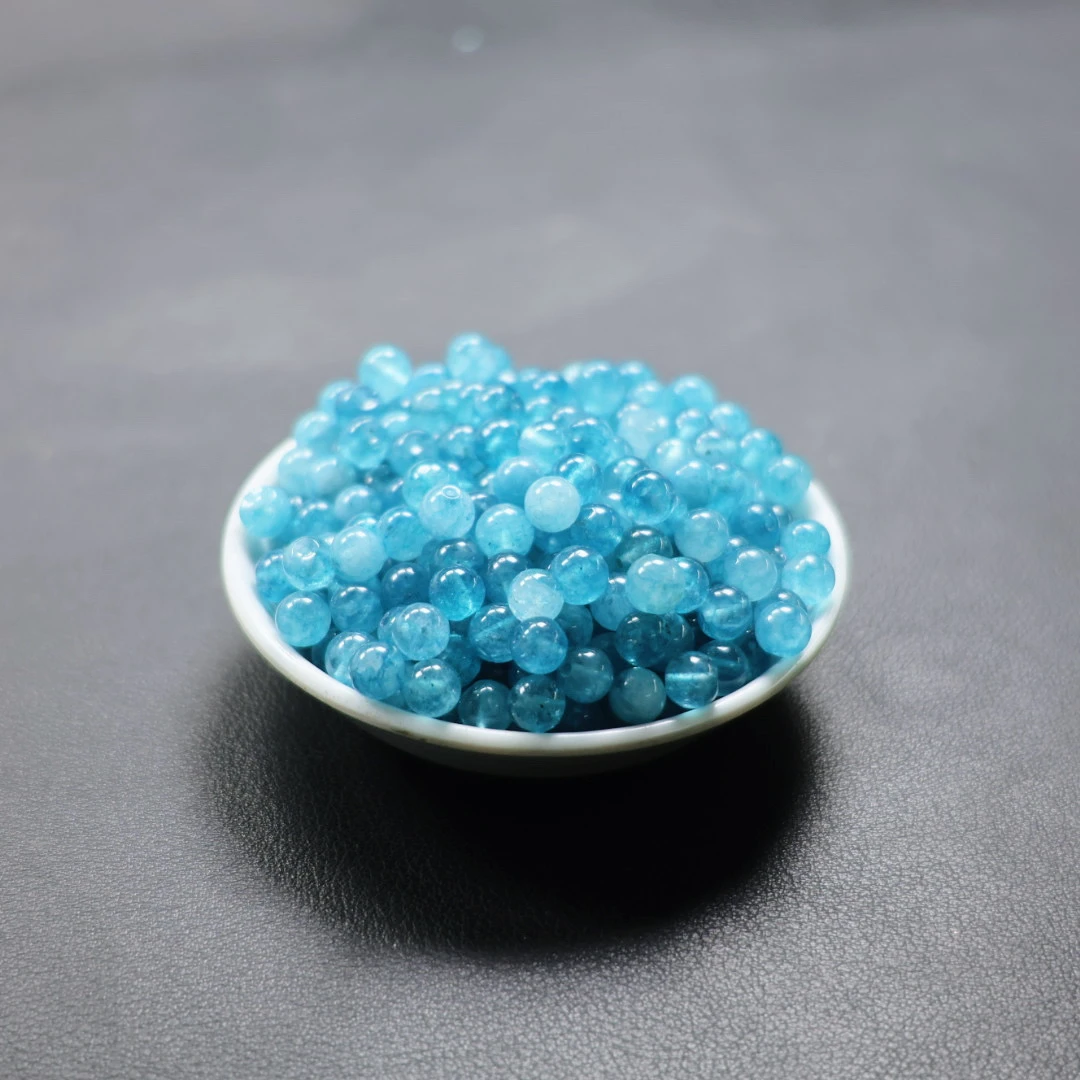 【散珠批发】w2986蓝碧玺6mm*40颗