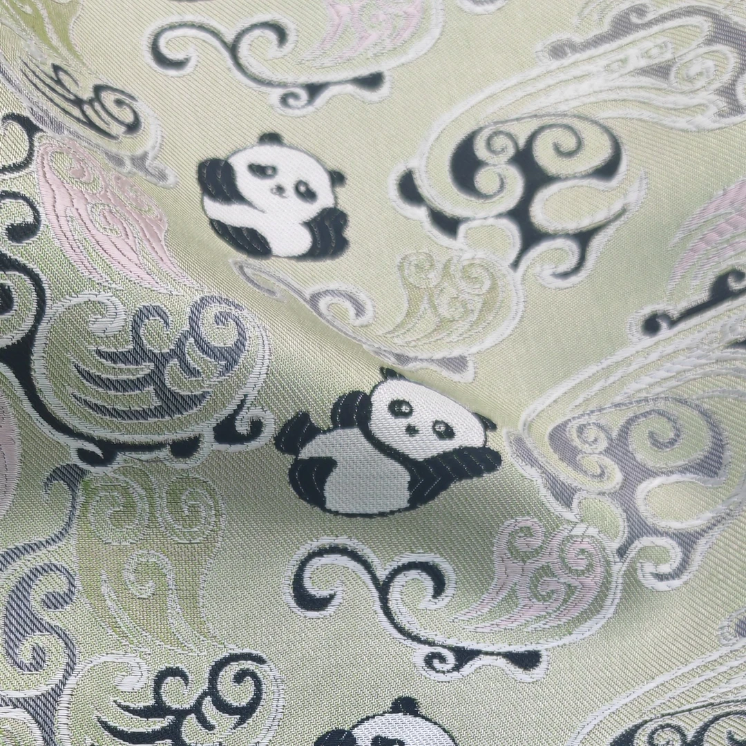 张和才古蜀锦 东汉熊猫锦 面料特殊商品裁剪不支持退换