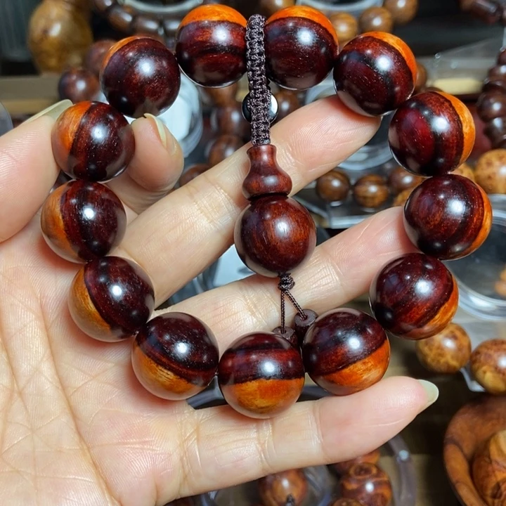 檀香紫檀（小叶紫檀）紫檀尺寸1.8阴阳珠