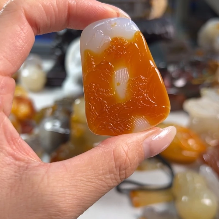 玛瑙/玉髓吊坠(不含链)未镶嵌