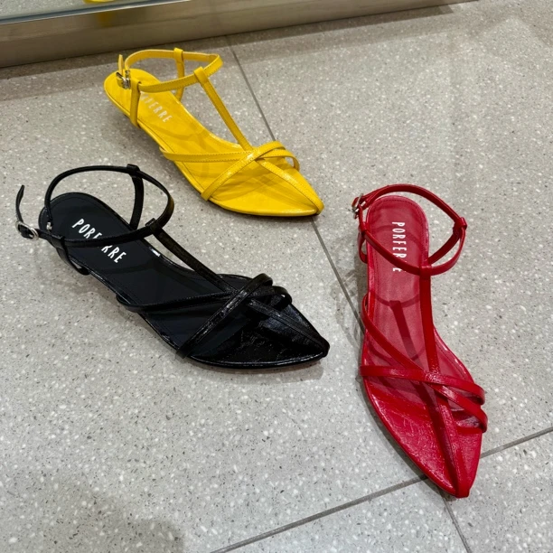 尖头细跟低跟女鞋子时装凉鞋方头罗马鞋 0778-0777-0779