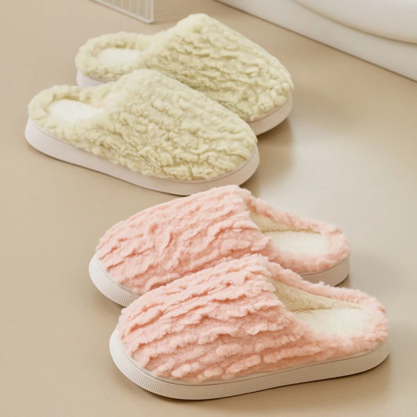 保暖棉拖鞋女款冬季2025新款室内家居防滑情侣加绒室内拖鞋毛拖鞋
