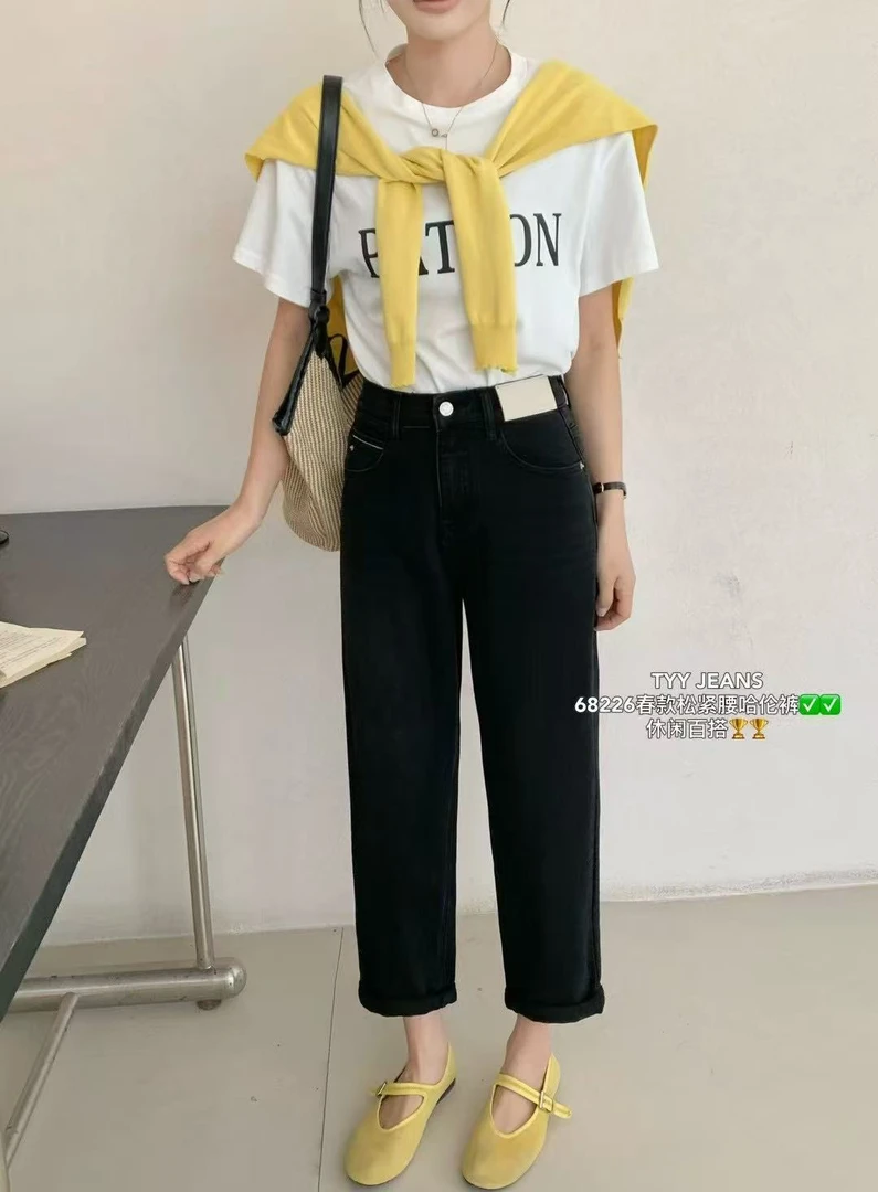 TYY品牌春夏松紧腰哈伦裤！裤梨形身材小个子必入款！68226