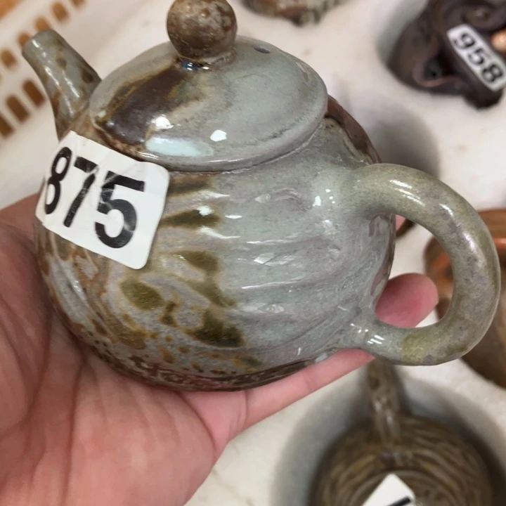 柴烧茶具茶杯大放漏